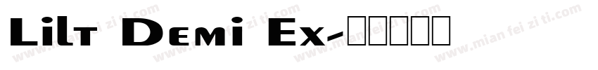 Lilt Demi Ex字体转换